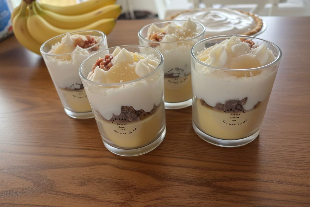 Banana cream pie Wickless candle
