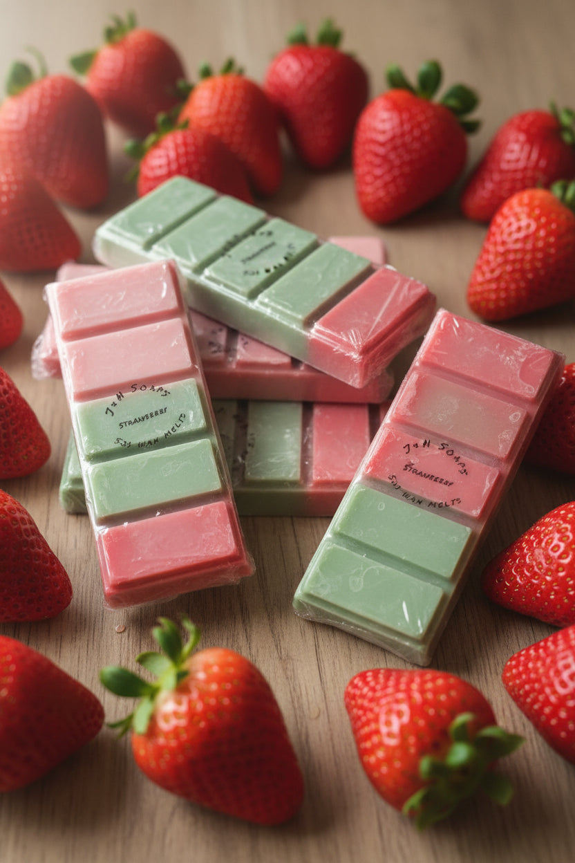 Strawberry Soy wax snap bars