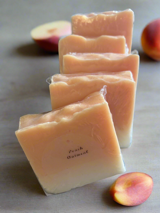 Peach Oatmeal Goats Milk Soap